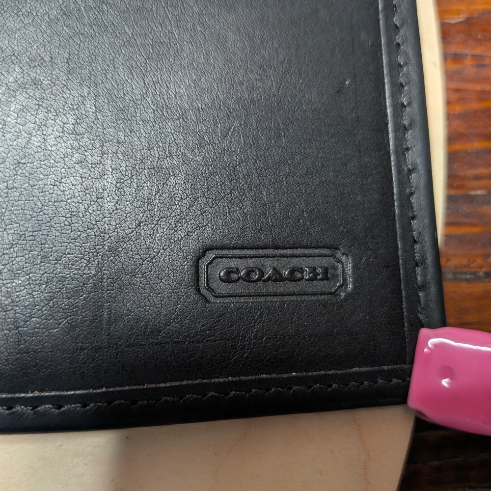 Coach Black Leather Wallet